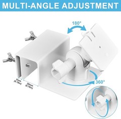 Adjustable Solar Panel Gutter Mount for Ring Weatherproof Aluminum Alloy Bracket