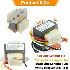120V to 24V HVAC Furnace Voltages Changer 2 Hole Mount 40VA Voltages Converter