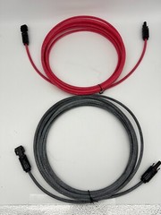 12 AWG Paired Black+Red PC Solar Panel wire PV Connector