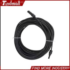 Findmall Red+Black W/ M4 Connector Solar Panel Wire Cable Weatherproof 20M 4mm²