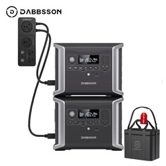 Dabbsson 2660Wh 2300W Solar Generator Portable Power Station LFP Home Backup RV
