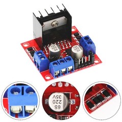 For L298N Dual H-Bridge DC Motor Driver Module with 5V Regulator Support