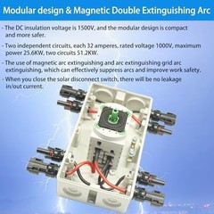 Solar PV DC Disconnect Switch 1000V 64A IP66 Waterproof Quick Disconnect