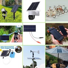 5Pcs Mini Solar Panels 0.96W 160ma 6V Solar Panel Module Polysilicon Epoxy Ph…
