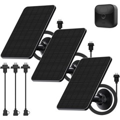 3 Pack Solar Panel Charger Blink Outdoor Camera W/ 360° Mount IP65 Waterproof US