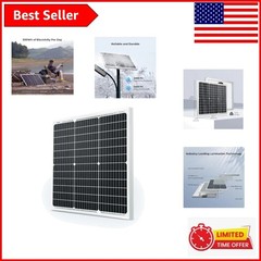 Robust 50W Solar Panel 12V – Ideal for Off-Grid Batteries and Eco-Friendly Power