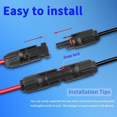 Solar Cable Entry Gland with 10Ft 10AWG Solar Extension Cable,Through RV Roof…