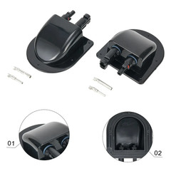 Waterproof Car Junction Box Solar Panel Cable Entry Gland Sealing Box Double Hol