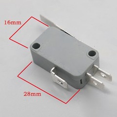 Normally Open Microswitch 16A 250V AC for LG Refrigerator Dispenser 2-Pack