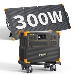 PECRON Portable Power Station E3800LFP 4200W LiFePO4 Solar Generator RV Off-grid