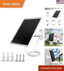 High-Efficiency 6W Waterproof Solar Panel Charger for Outdoor Security Cameras