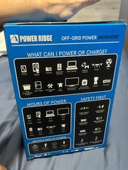 POWER RIDGE X-300 POWER STATION OFF-GRID PORTABLE 299WH LITHIUM-ION BATTERY NEW