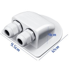 Solar Cable Entry Gland, Waterproof Solar Double Cable Connector Cover Solar Pho