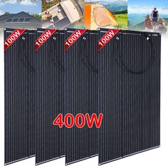 400W Watts Solar Panel Kit / 30A Controller/ 5000W Inverter For Home RV Off-Grid