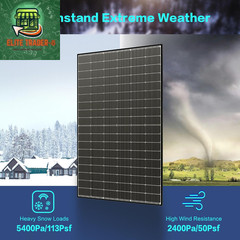 Bifacial 425 Watt Solar Panel N-Type UL 61730 16BB Solar Panels 25% High Effici