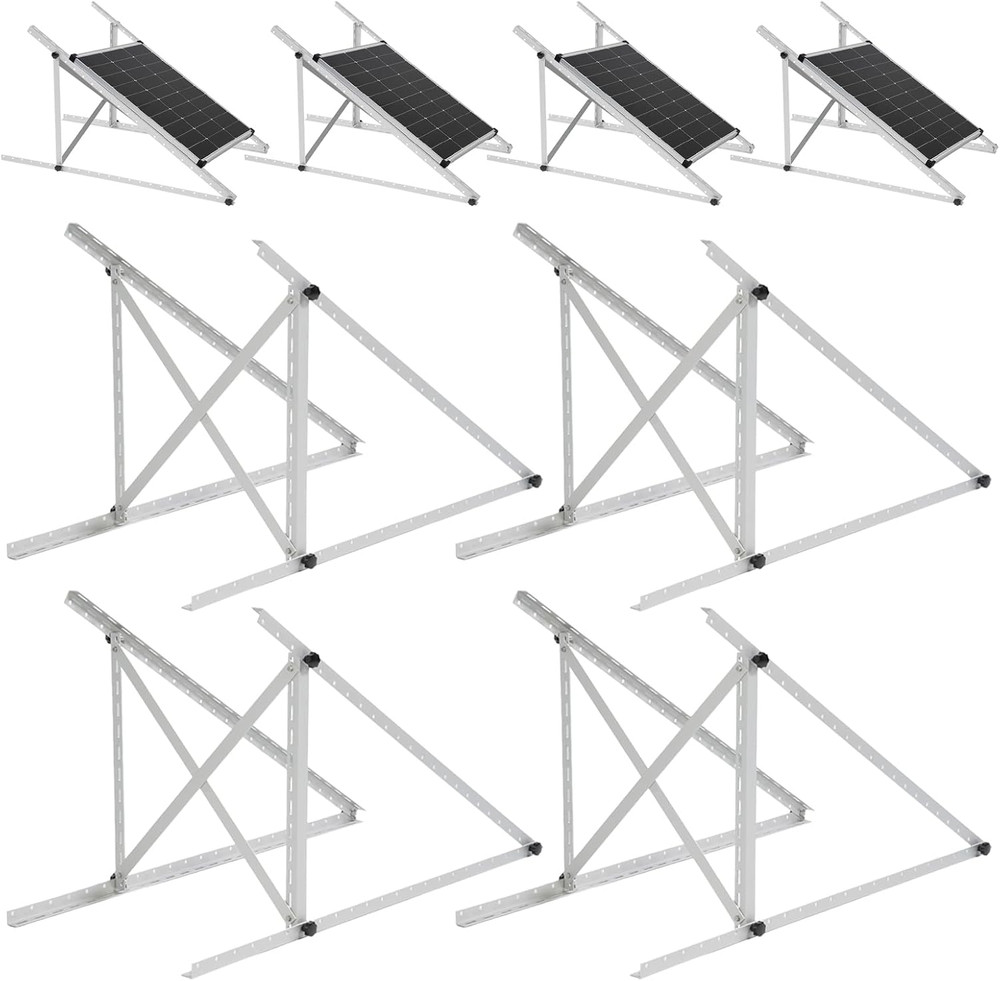 45 Inch 4 Sets Solar Panel Mounting Brackets Kit 0-90 Adjustable Solar Panel Til
