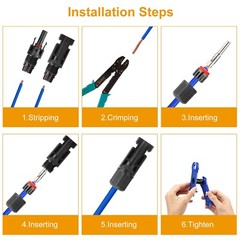 10 Pairs Male Female Wire Cable Connector Set Solar Panel Connectors Waterproof
