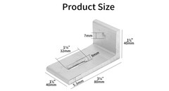 10Pcs L Foot Solar Mount, Aluminum Alloy Photovoltaic Panel Mounting Bracket USA
