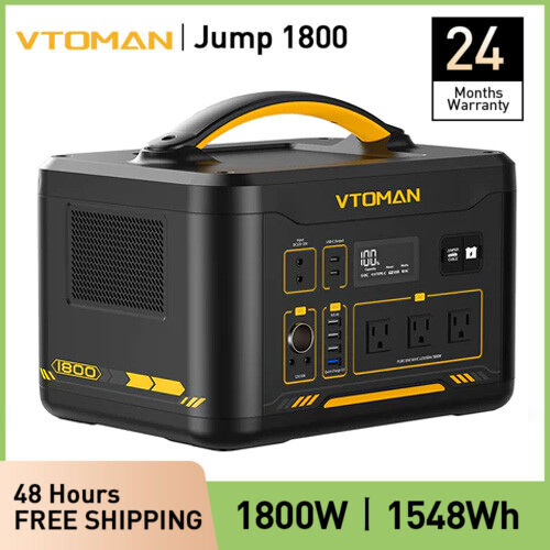 VTOMAN Jump 1800 Portable Power Station 1800W 1548Wh LiFePO4 Battery Generator