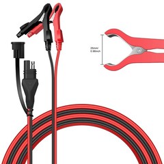 Waterproof SAE Alligator Clips Cable, SAE Plug to Battery Clamp Cord with 10A…