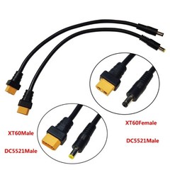 30cm DC5521 to XT60 Connector Cable for Seamless Power Conversion and Extension