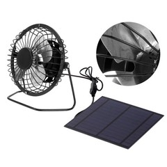 5W Mini Solar Panel with Portable Cooling Fan Photovoltaic Solar Panel Set for G