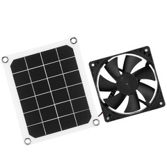 10W Monocrystalline Solar Panel Outdoor USB Solar Exhaust Fan For Greenhouse