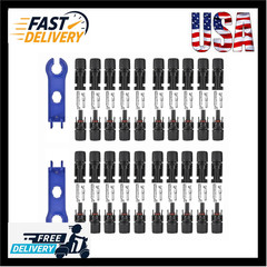 20Set Male Female Wire Cable Connector Set Solar Panel Waterproof Connector