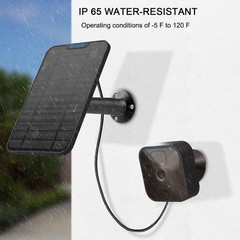 Waterproof Solar Panel for Blink 3rd Gen/XT/XT2 Camera – Quick Charge