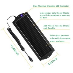 Sunway Solar Car Battery Trickle Charger & Maintainer 12V Solar Panel Power