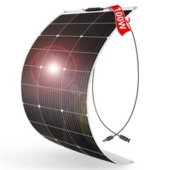 100W 18V Flexible Solar Panel for 12V Systems, ETFE, MC4