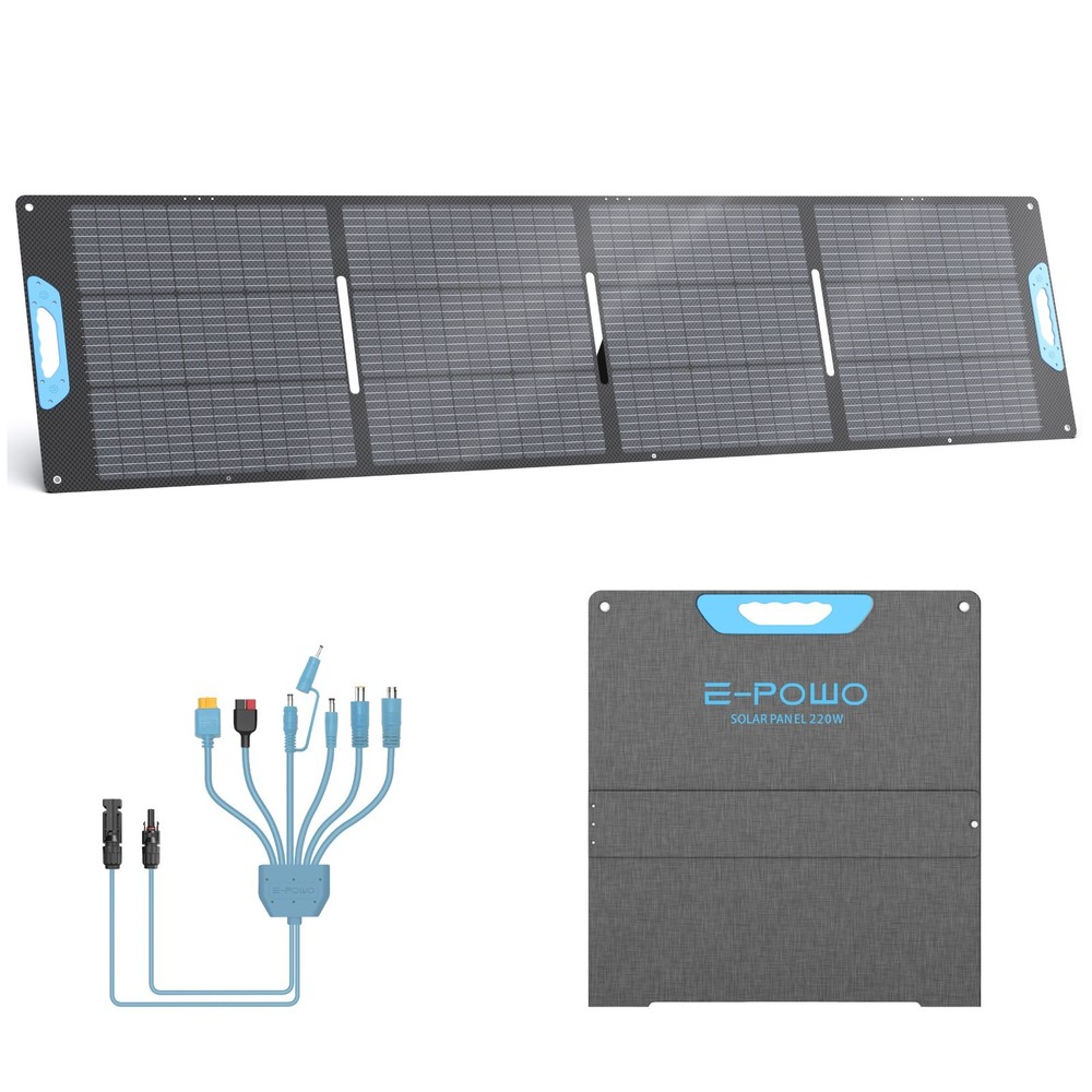 220W Portable Solar Panel USB XT60 for ECOFLOW Delta 2 3 Classic Powerstation
