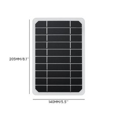 10W 5V Solar Panel USB Power Bank Outdoor Camping Hiking Mobile Phone Charger