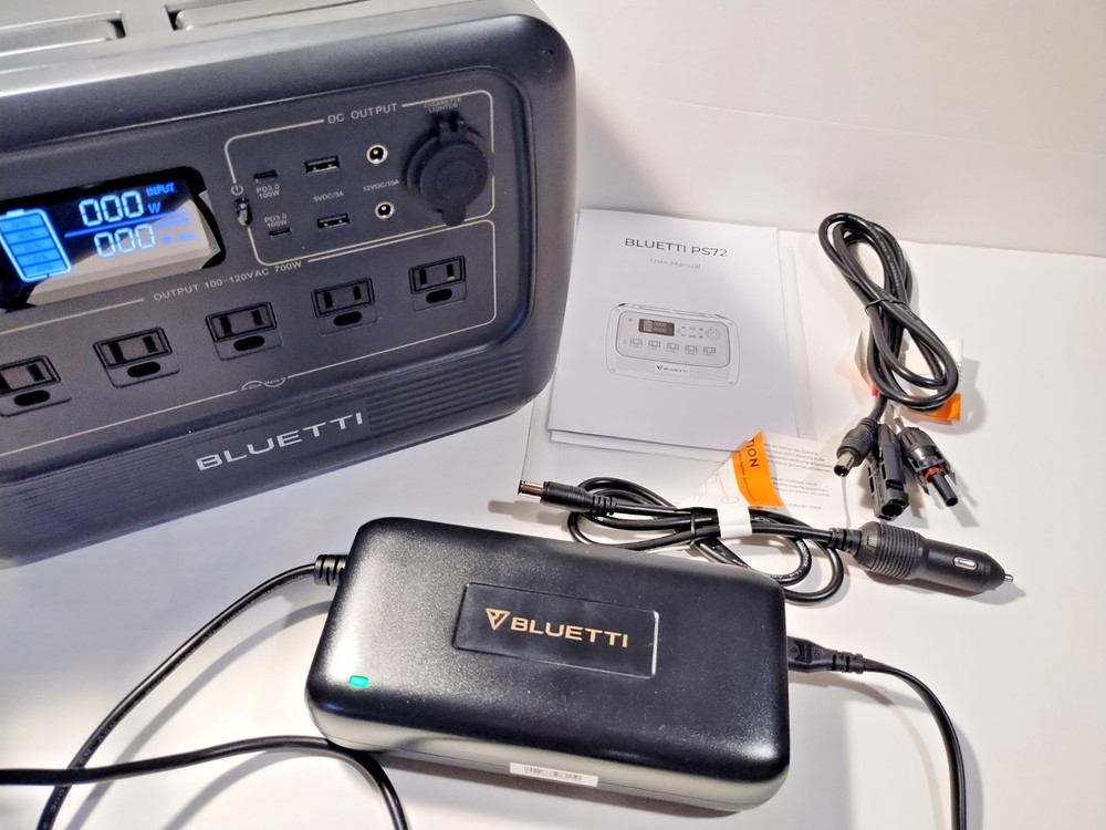 BLUETTI PS72 700W 716Wh Portable Solar Power Station for Camping/RV