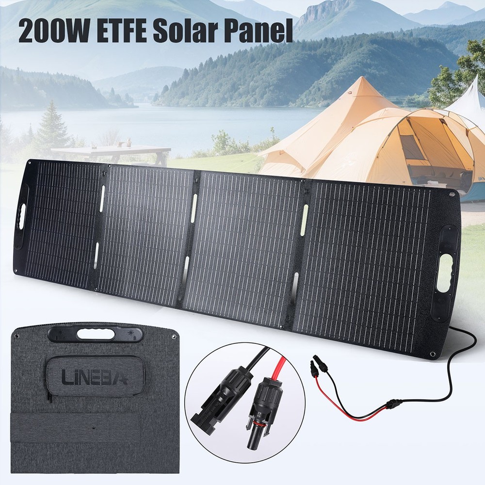 100W/200W Foldable Solar Panel Kit IP65 for Power stations Outdoor RVs Camping