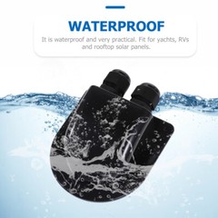 Weatherproof Cable Entry Plate ABS 2-hole Roof Wire Entry Gland Dual Hole Cable