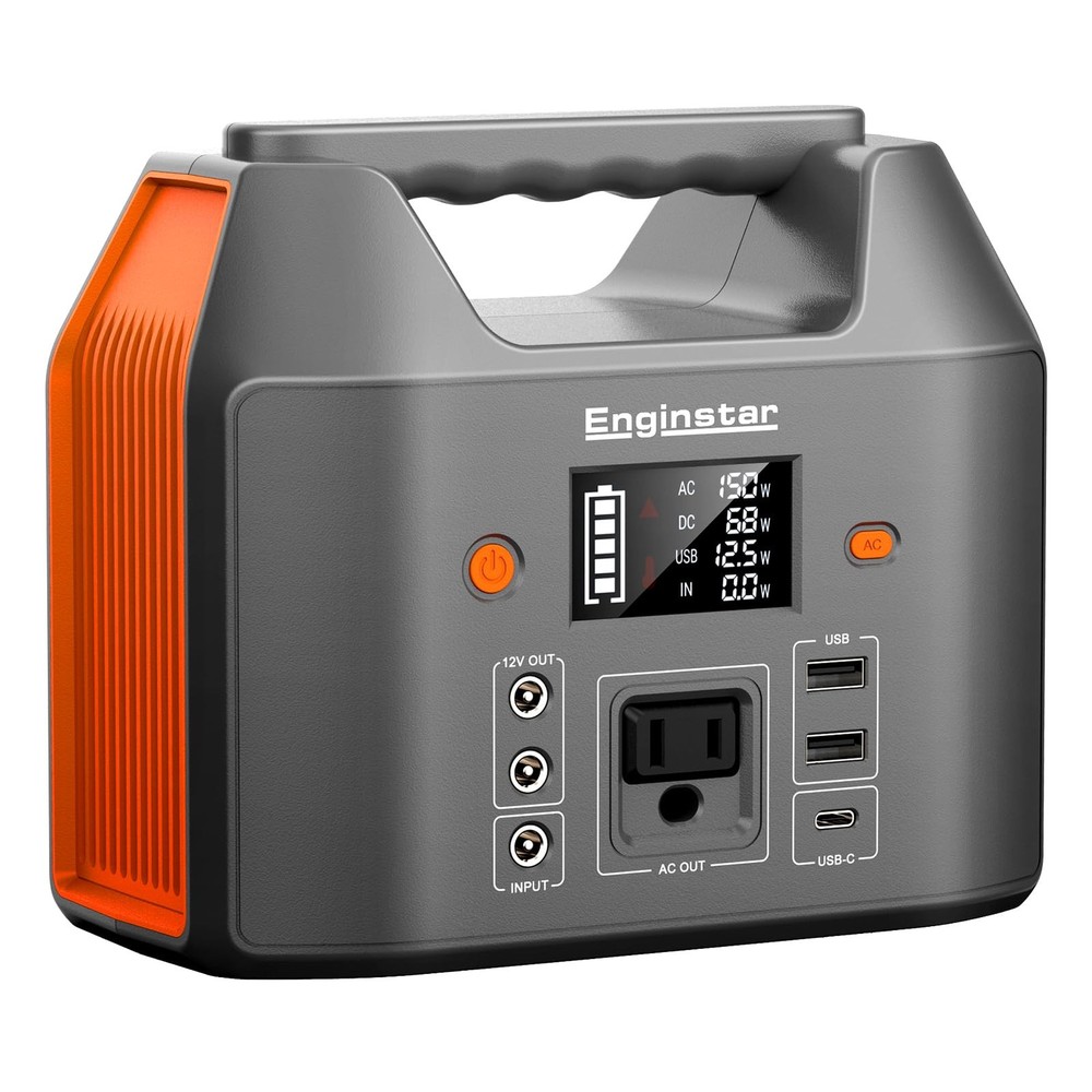Portable Power Station 150W 155Wh Solar Generator 110V 42000mAh Portable Powe…
