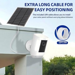 Solar Panels for Camera Outdoor Wireless (New Generation) 5W 5V Solar Panel Char