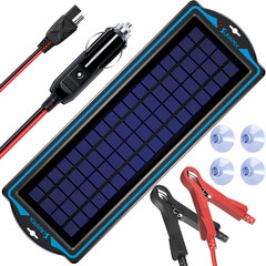 12V Solar Battery Charge: 5W Waterproof Portable Solar Panel Kit – Battery Maint