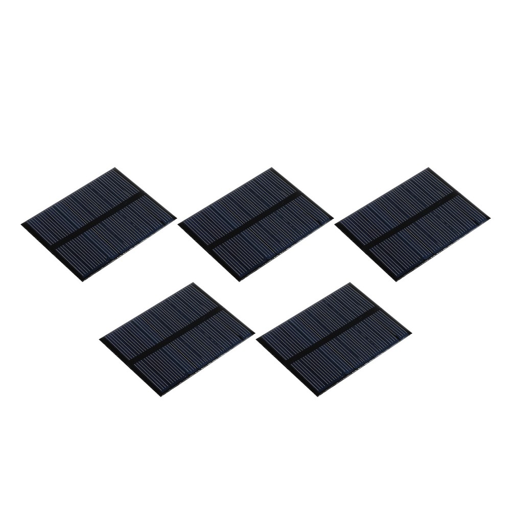 Mini Solar Panel Cell 5.5V 90mA 0.495W 70mm x 55mm for DIY Project Pack of 5