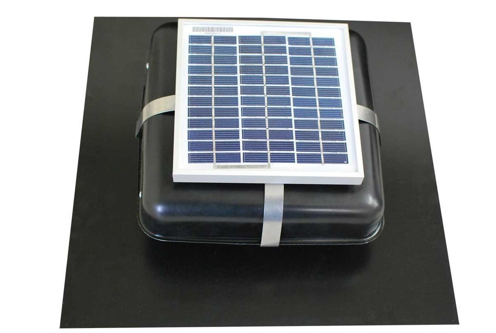 Solar Roof Vent – Solar Attic Fan – Solar RVOblaster with “Black” Vent