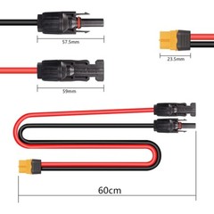 12AWG For Female Solar Panel Connection Cable Charging Cable Solar