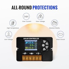 100W Monocrystalline Solar Panel Kit with 30A PWM Controller – 12V/24V Off-Grid
