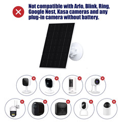 10W 6V Outdoor Portable Solar Panel Charger Waterproof 9.8Ft Cord 2-In-1 Micro U