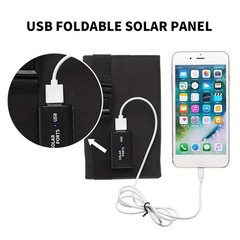 Foldable Solar Panel Charger 20W/50W/60W Portable USB 5V Monocrystalline