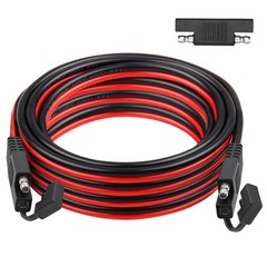 SAE Extension Cable 10AWG 30FT Tinned Copper Wire for Solar Battery RV Auto