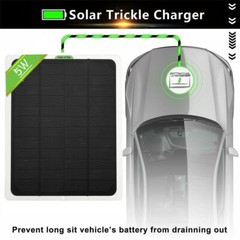 20W Solar Panel 12V Trickle Charger Battery Charger Kit Maintainer Boat RV Car