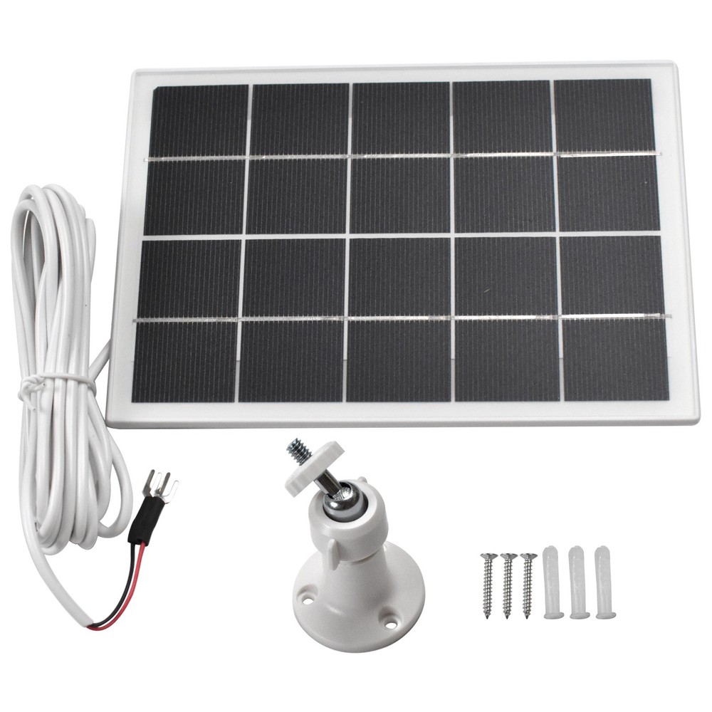 5V Solar Panel Charger for Ring Doorbell 3/3+/4 Plus W/10Ft Charging Cable