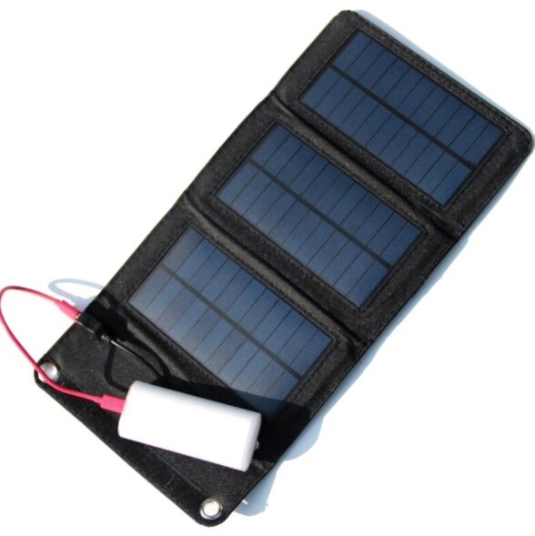 5W solar foldable solar panel mobile phone charger outdoor portable solar panel