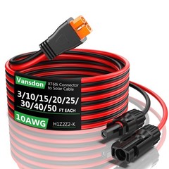 Solar to XT60i Extension Cable 10AWG 10FT XT60i Female to Male Connector for …